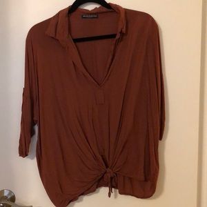 Brandy Melville Tie Front Top